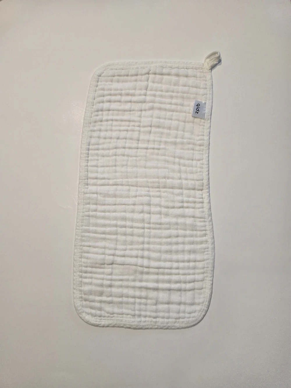 zipb White Muslin Burp Cloths - Set of 5. NWOT